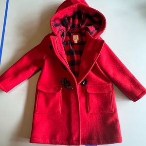 Toddler red GAP pea coat